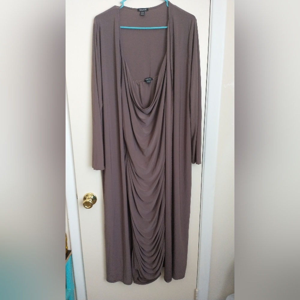 Maternity 2 piece silk dress